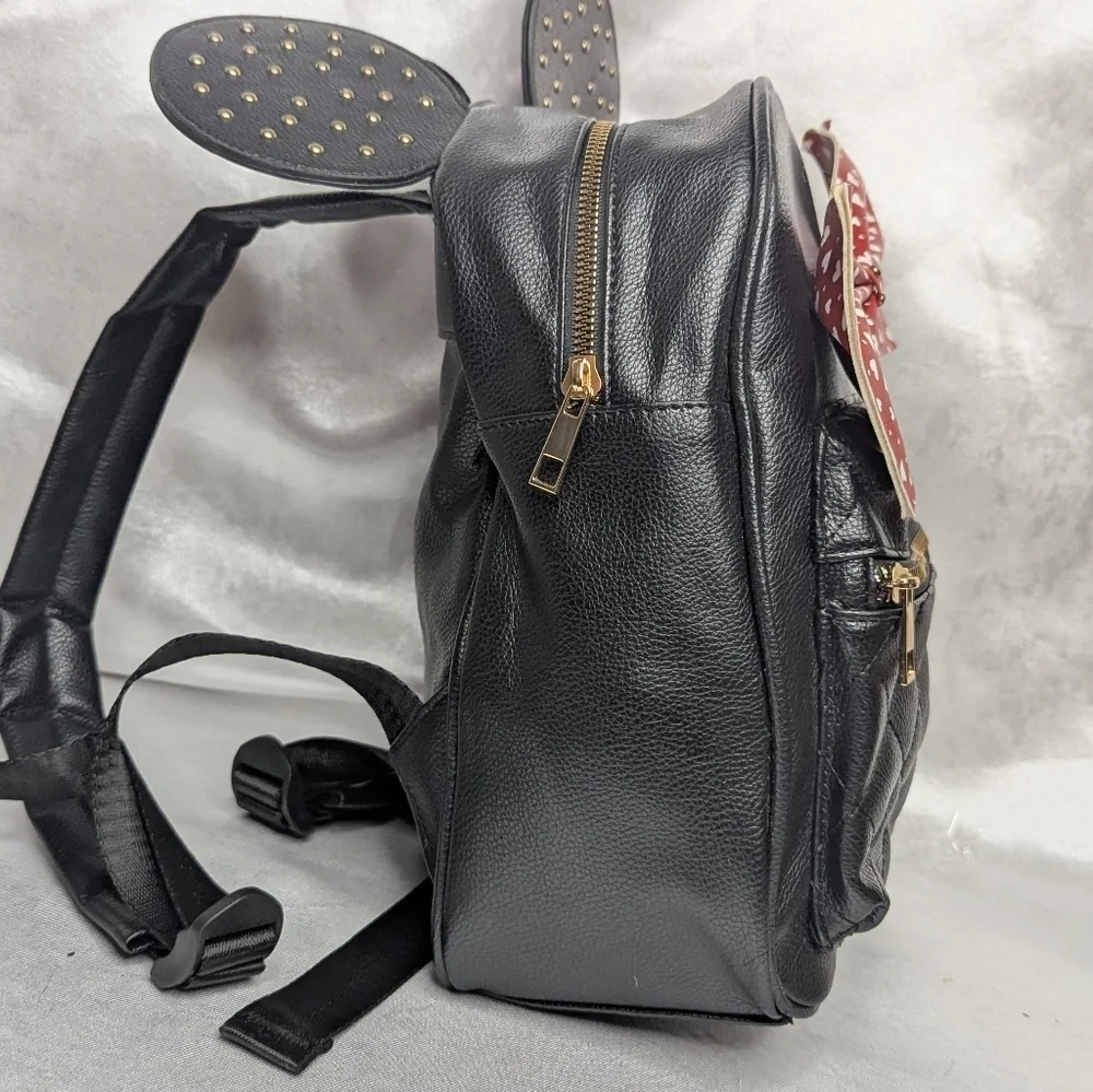 Disney Minnie Mouse Backpack Black with Red Bow by Olivia Miller NO OFFERS‎